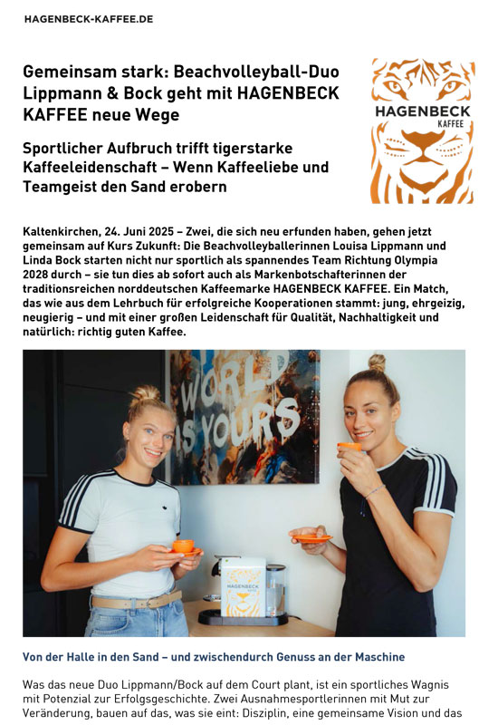HK Pressemitteilung Hagenbeck-Kaffee